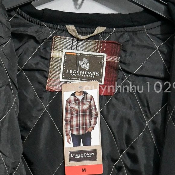 NWT Legendary Outfitters men shirt jacket in red - Picture 5 of 7